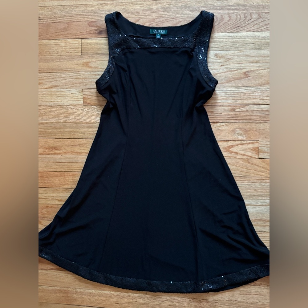 Ralph Lauren Black Sequin Dress